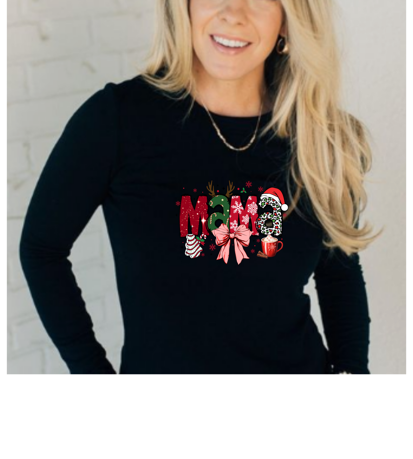 Mama Christmas Letters Sweatshirt | Holiday Mama Crewneck