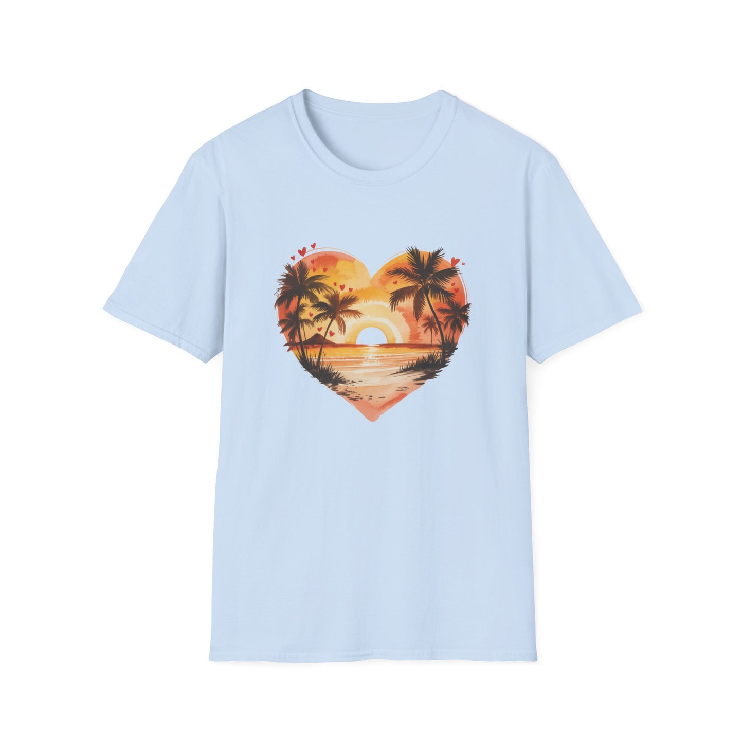 Sunset Palm Heart T-Shirt