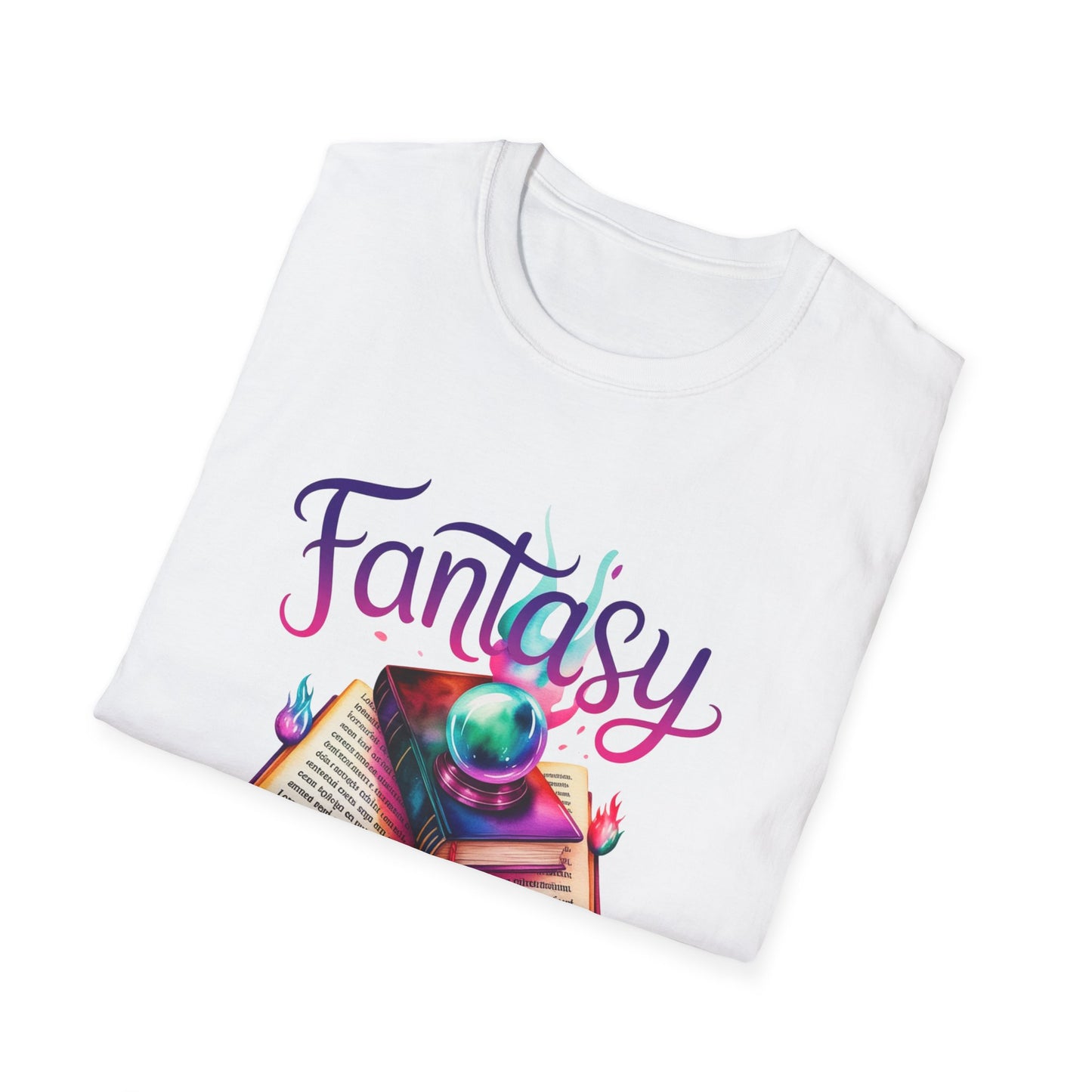 Fantasy Book Reader T‑Shirt — Magical Open Book Design for Book Lovers