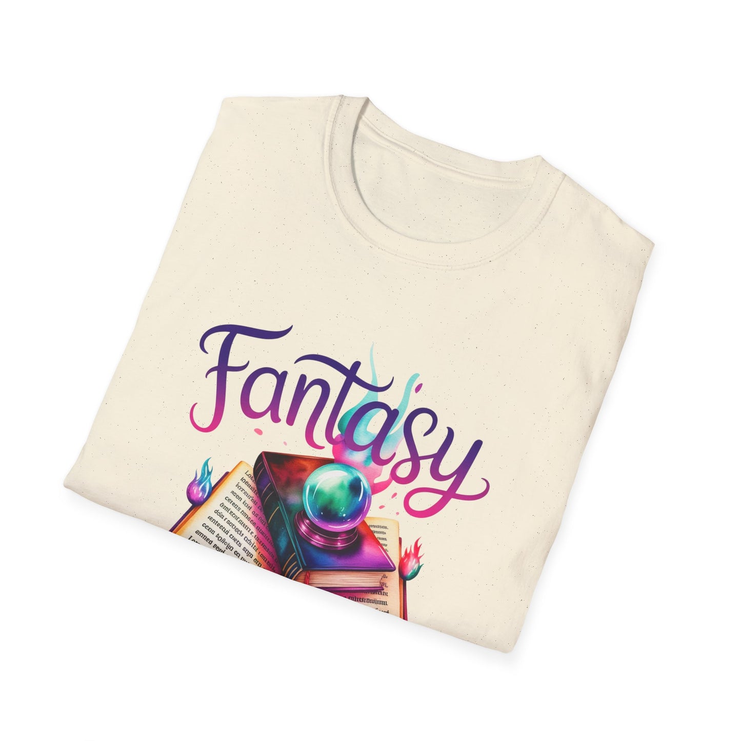 Fantasy Book Reader T‑Shirt — Magical Open Book Design for Book Lovers