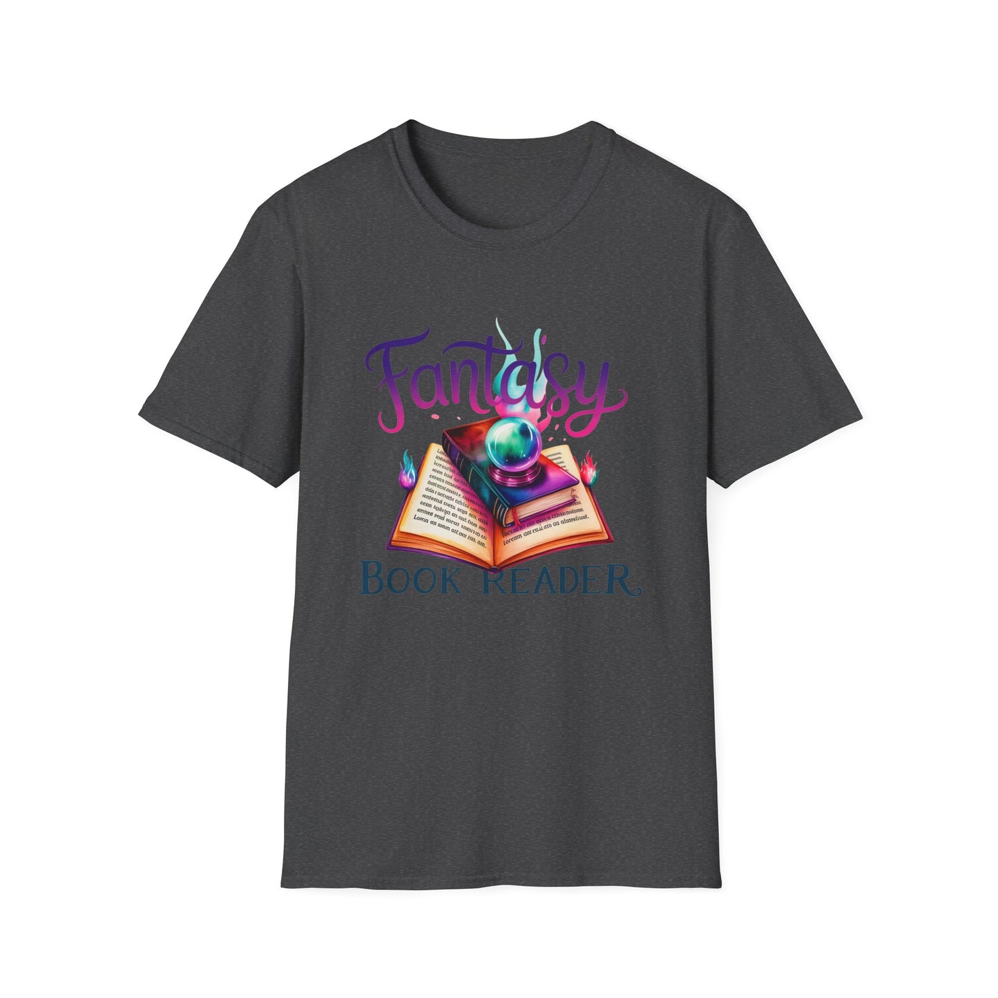 Fantasy Book Reader T‑Shirt — Magical Open Book Design for Book Lovers