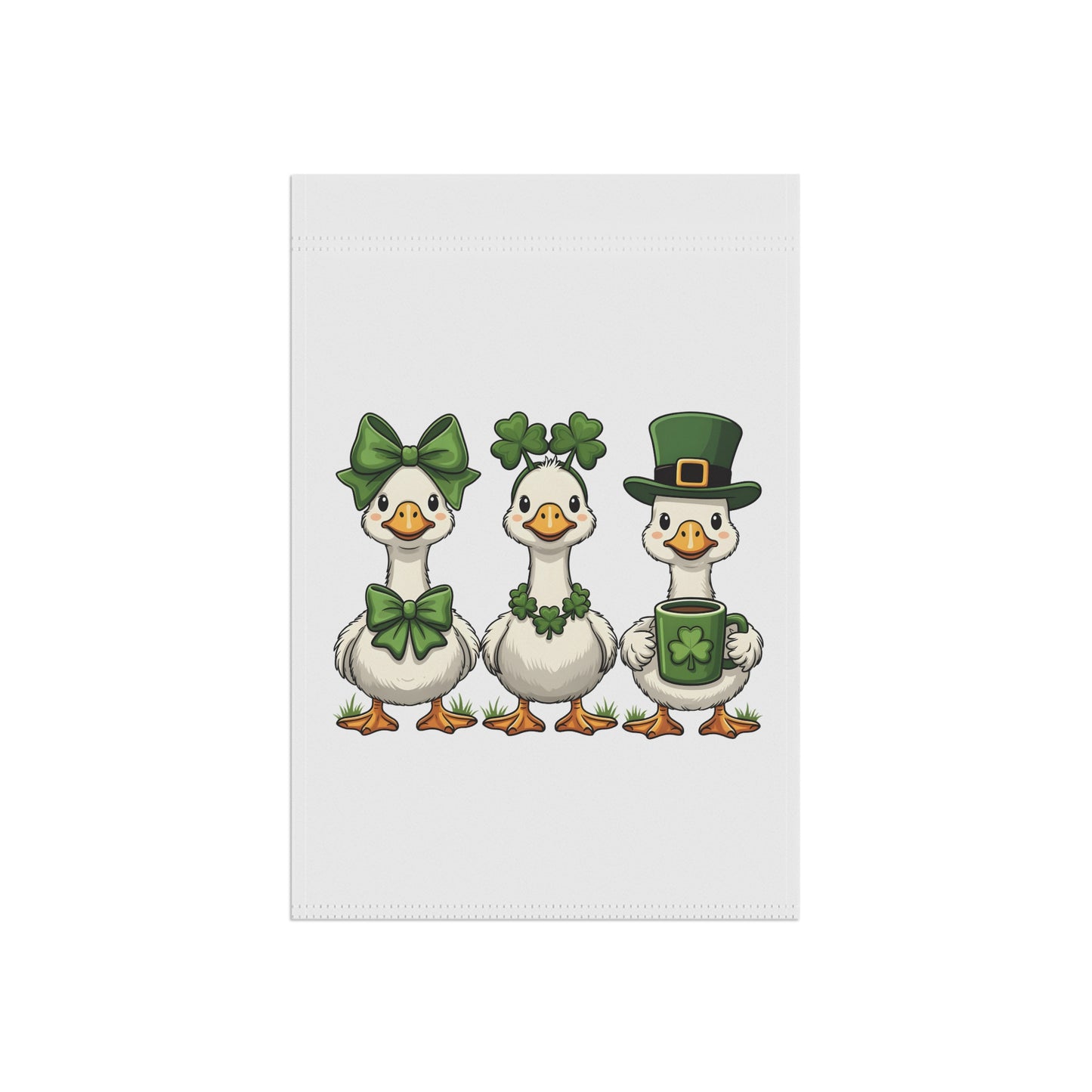 St. Patrick's Day Duck Garden Flag