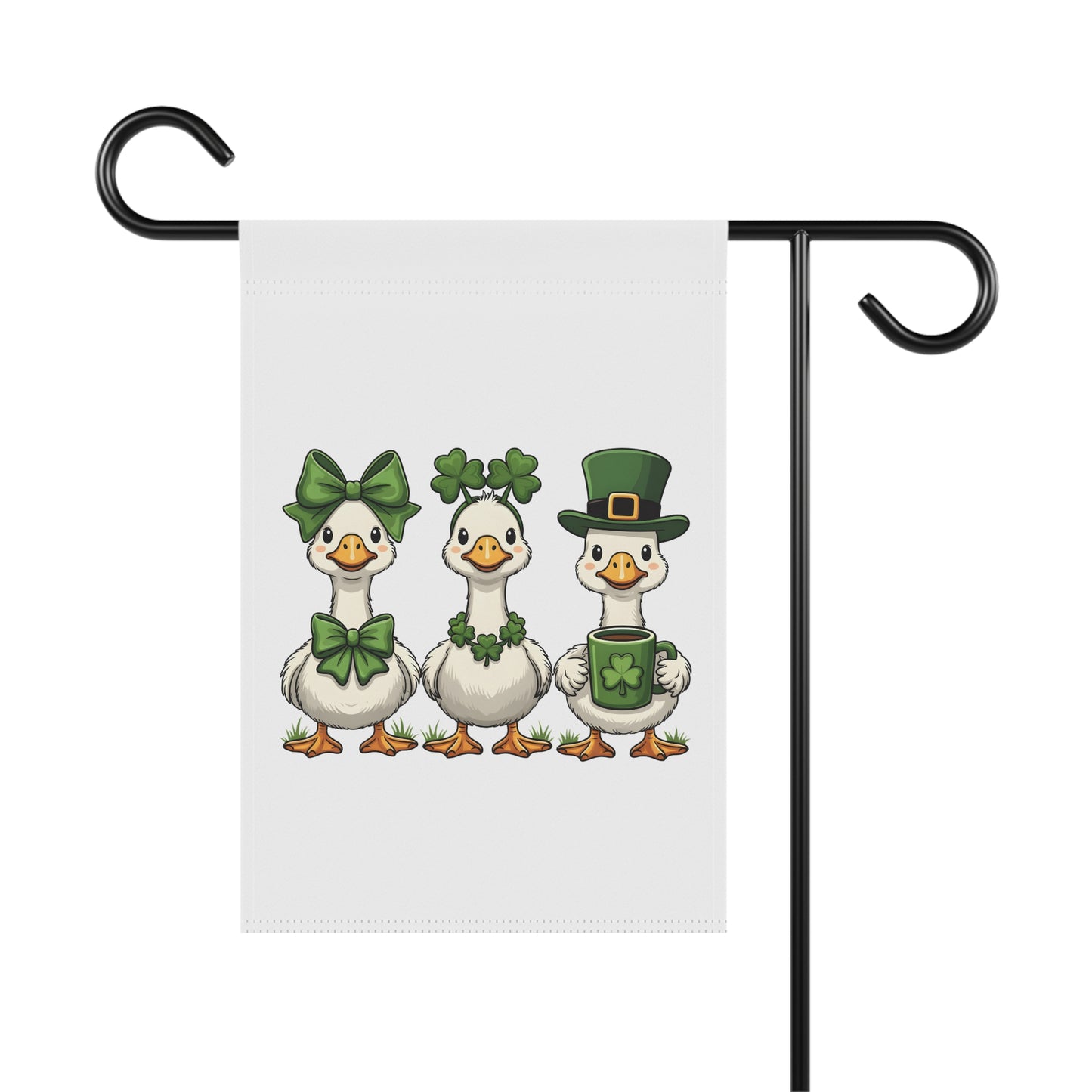 St. Patrick's Day Duck Garden Flag