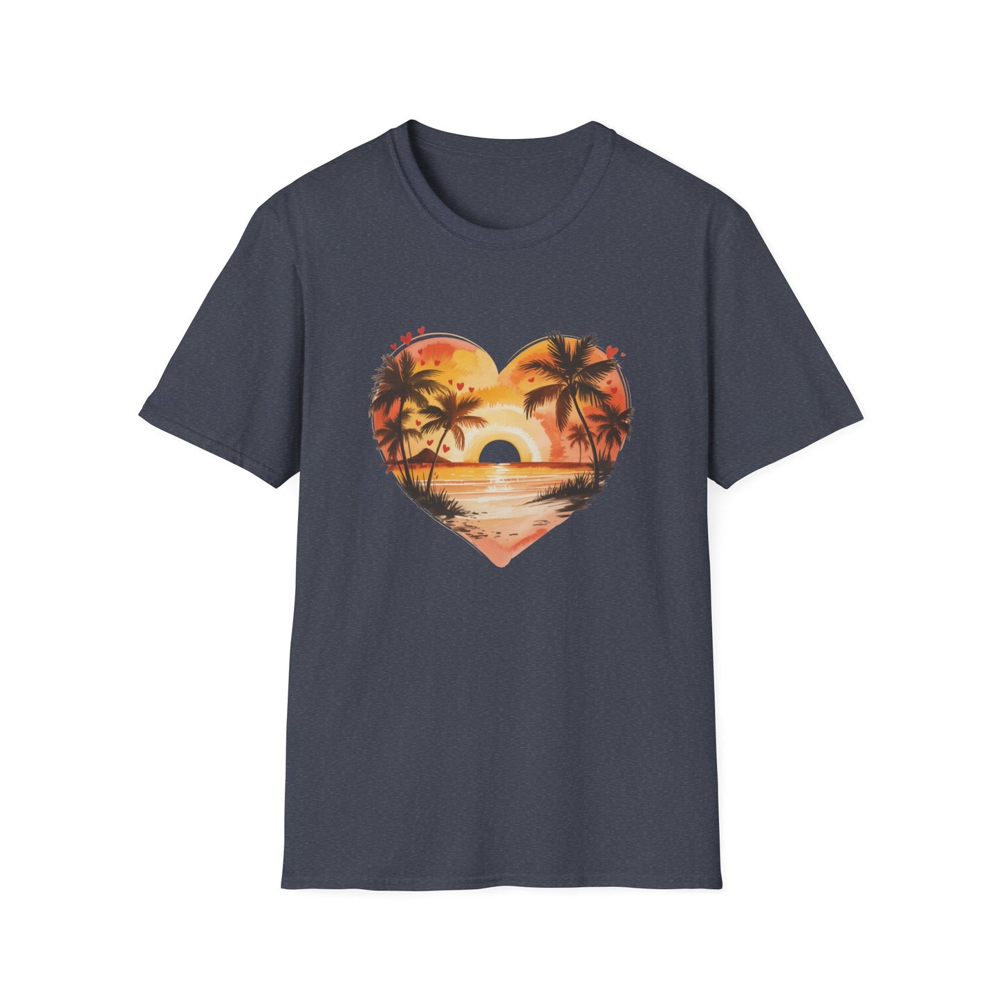 Sunset Palm Heart T-Shirt