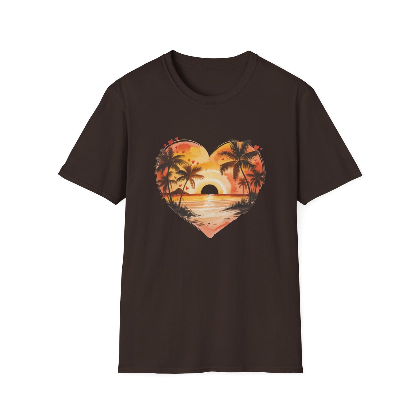 Sunset Palm Heart T-Shirt