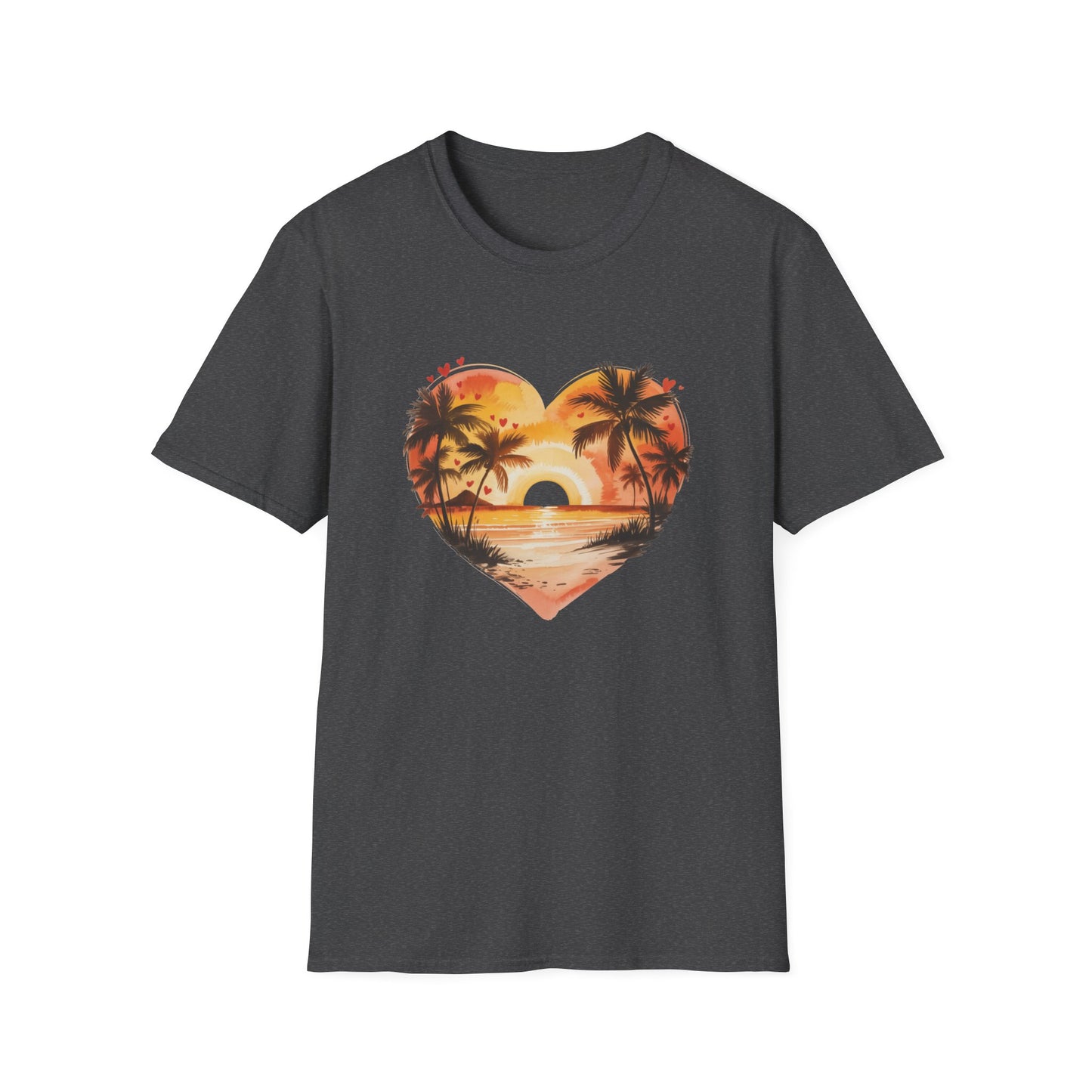 Sunset Palm Heart T-Shirt