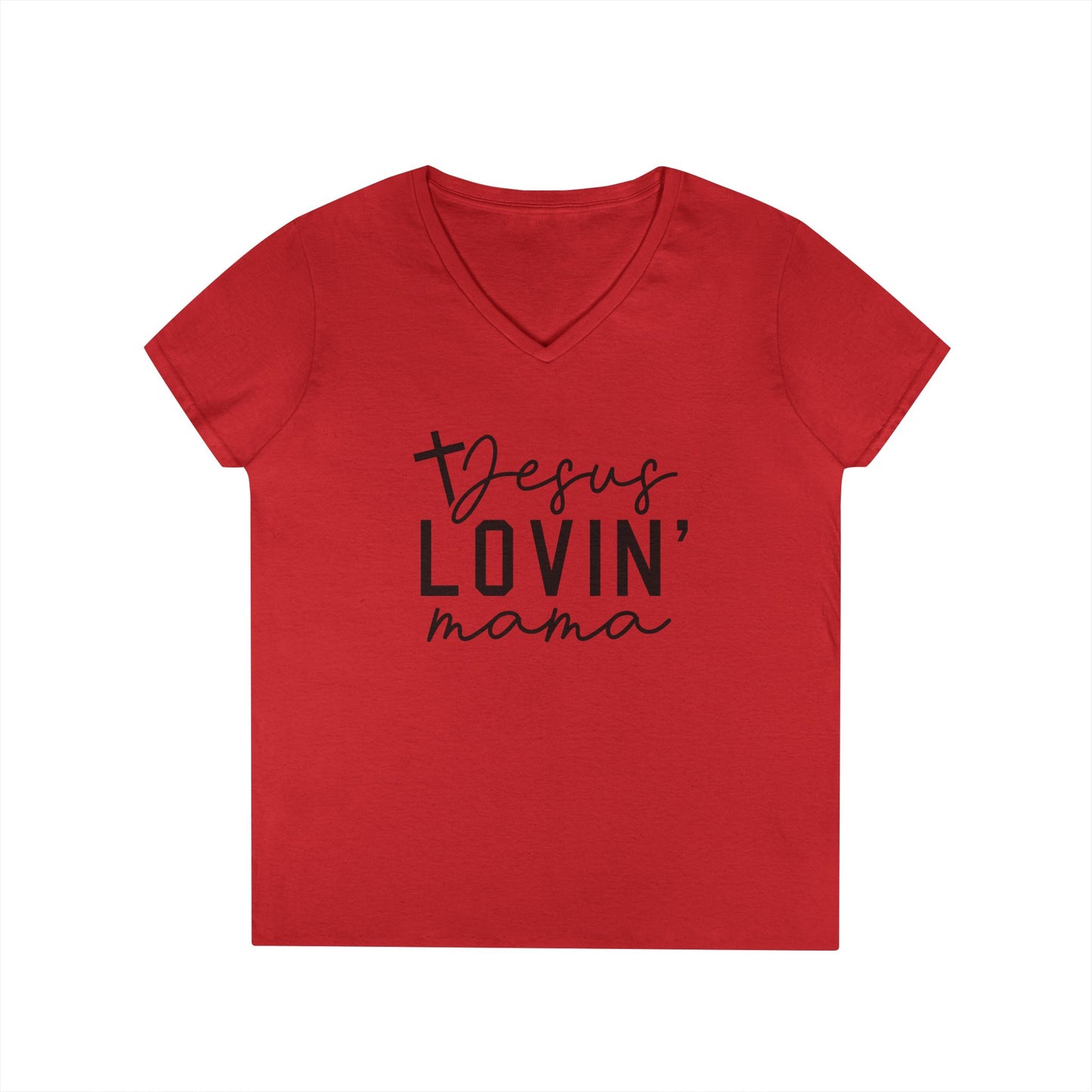 Jesus Lovin' Mama V-Neck Tee