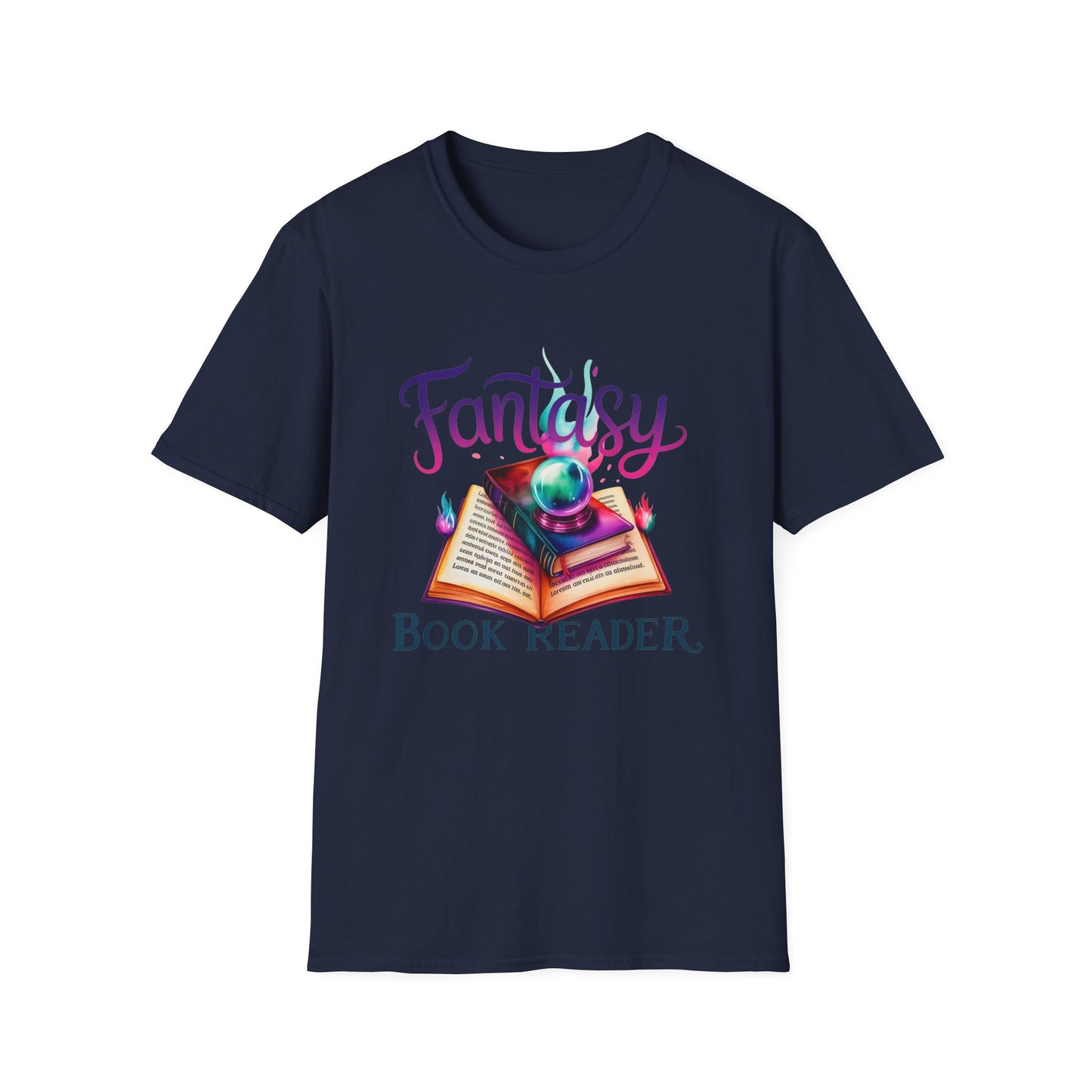 Fantasy Book Reader T‑Shirt — Magical Open Book Design for Book Lovers