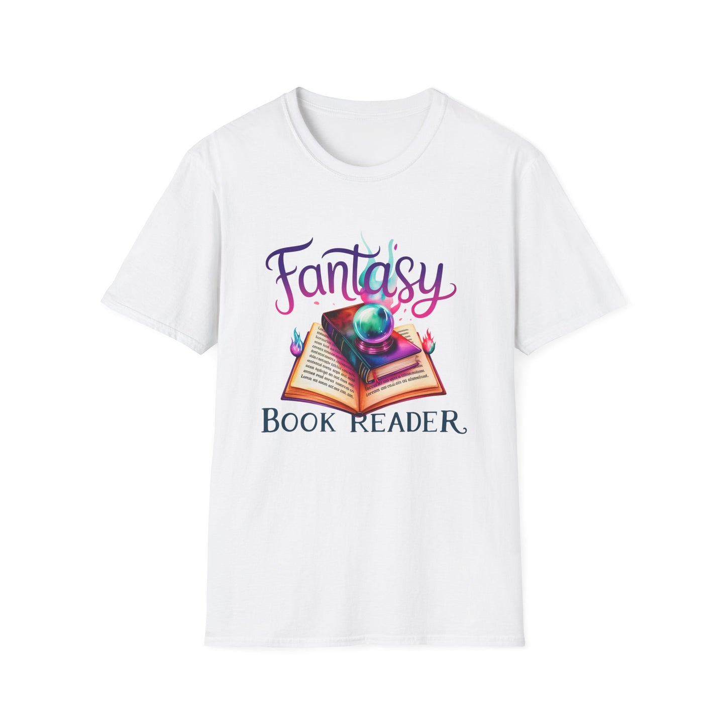Fantasy Book Reader T‑Shirt — Magical Open Book Design for Book Lovers