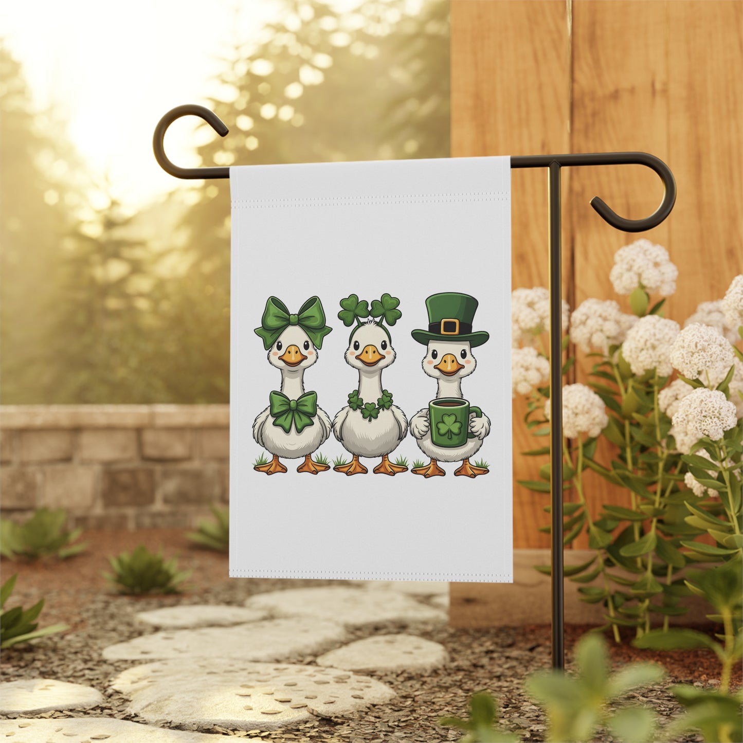 St. Patrick's Day Duck Garden Flag