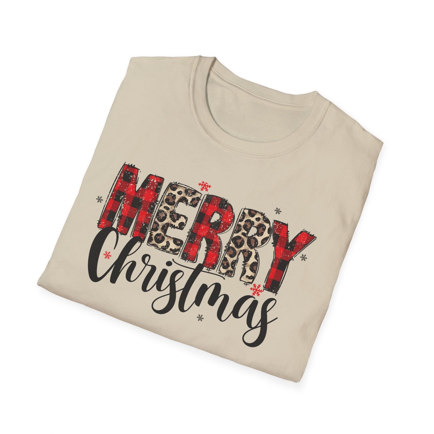 Merry Christmas plaid buffalo check shirt