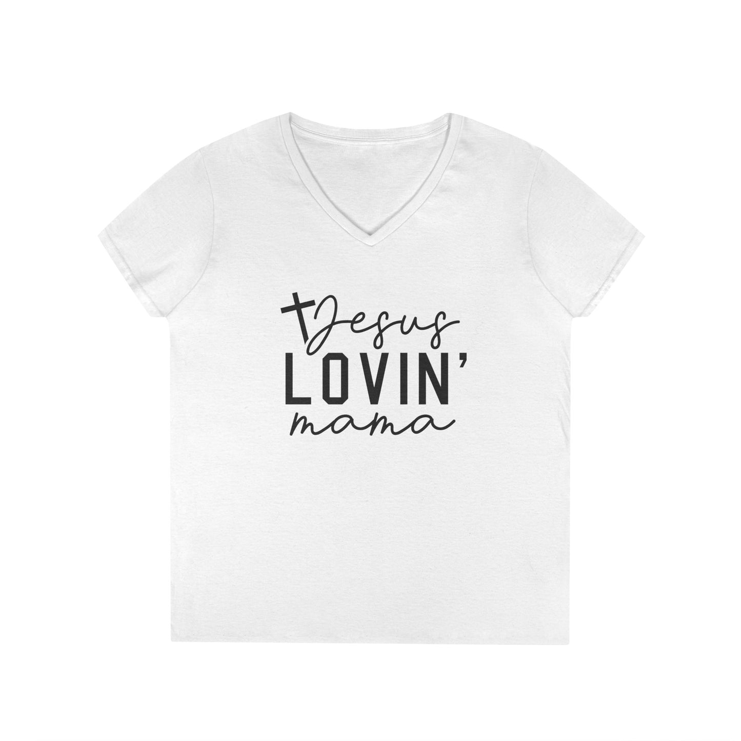 Jesus Lovin' Mama V-Neck Tee