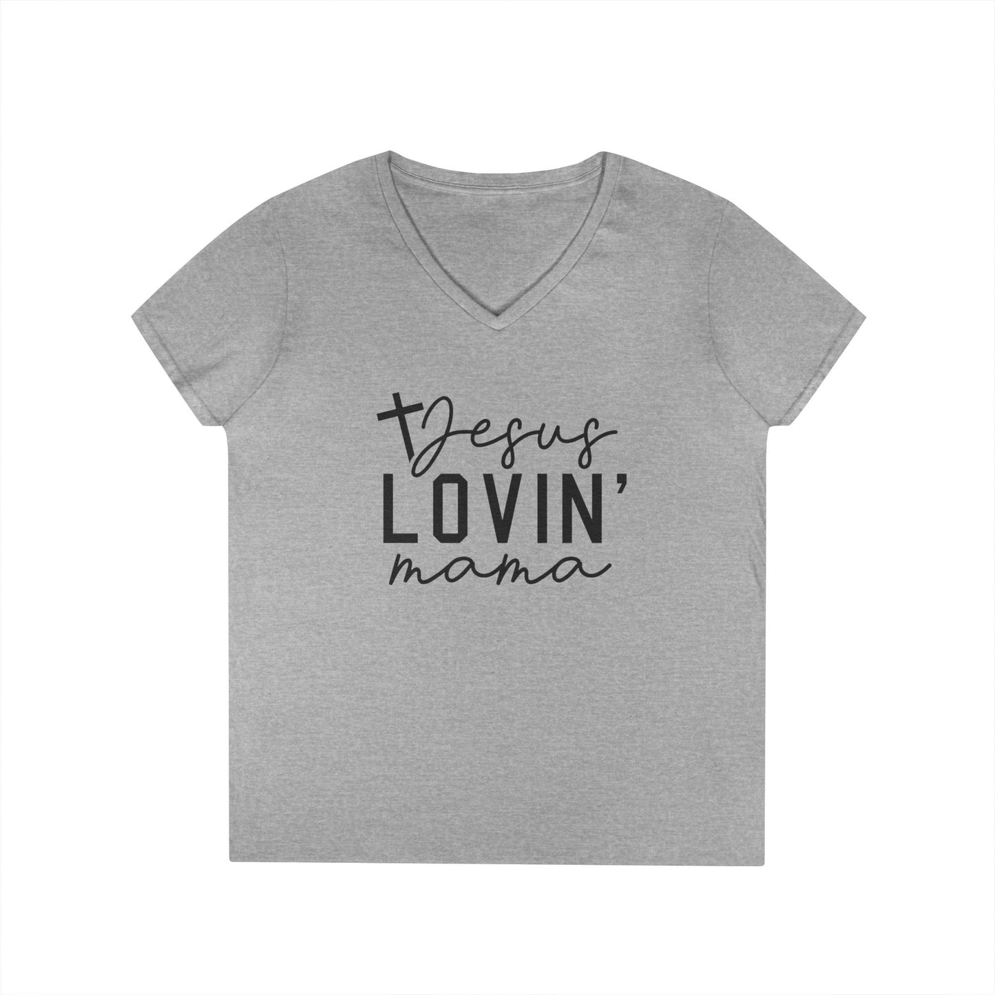 Jesus Lovin' Mama V-Neck Tee