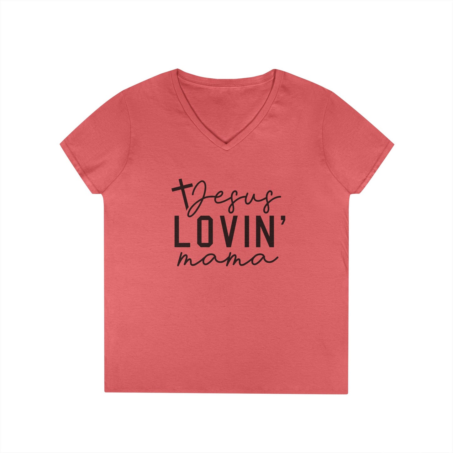 Jesus Lovin' Mama V-Neck Tee