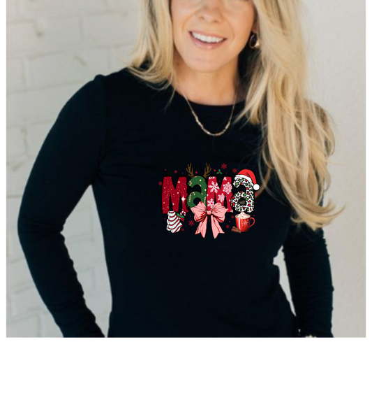 Mama Christmas Letters Sweatshirt | Holiday Mama Crewneck