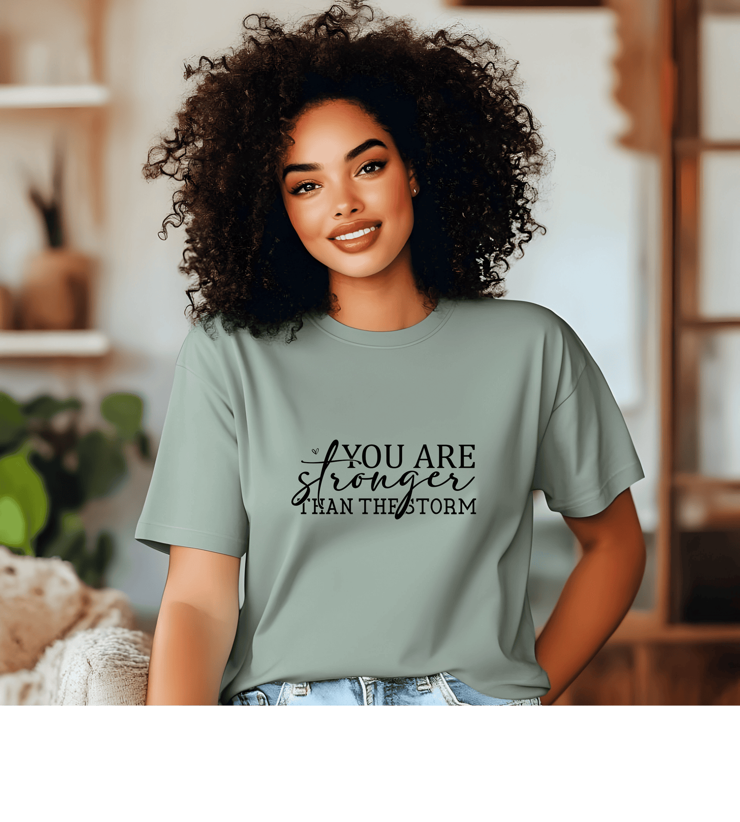 Inspirational "You Are Stronger Than The Storm" T-Shirt