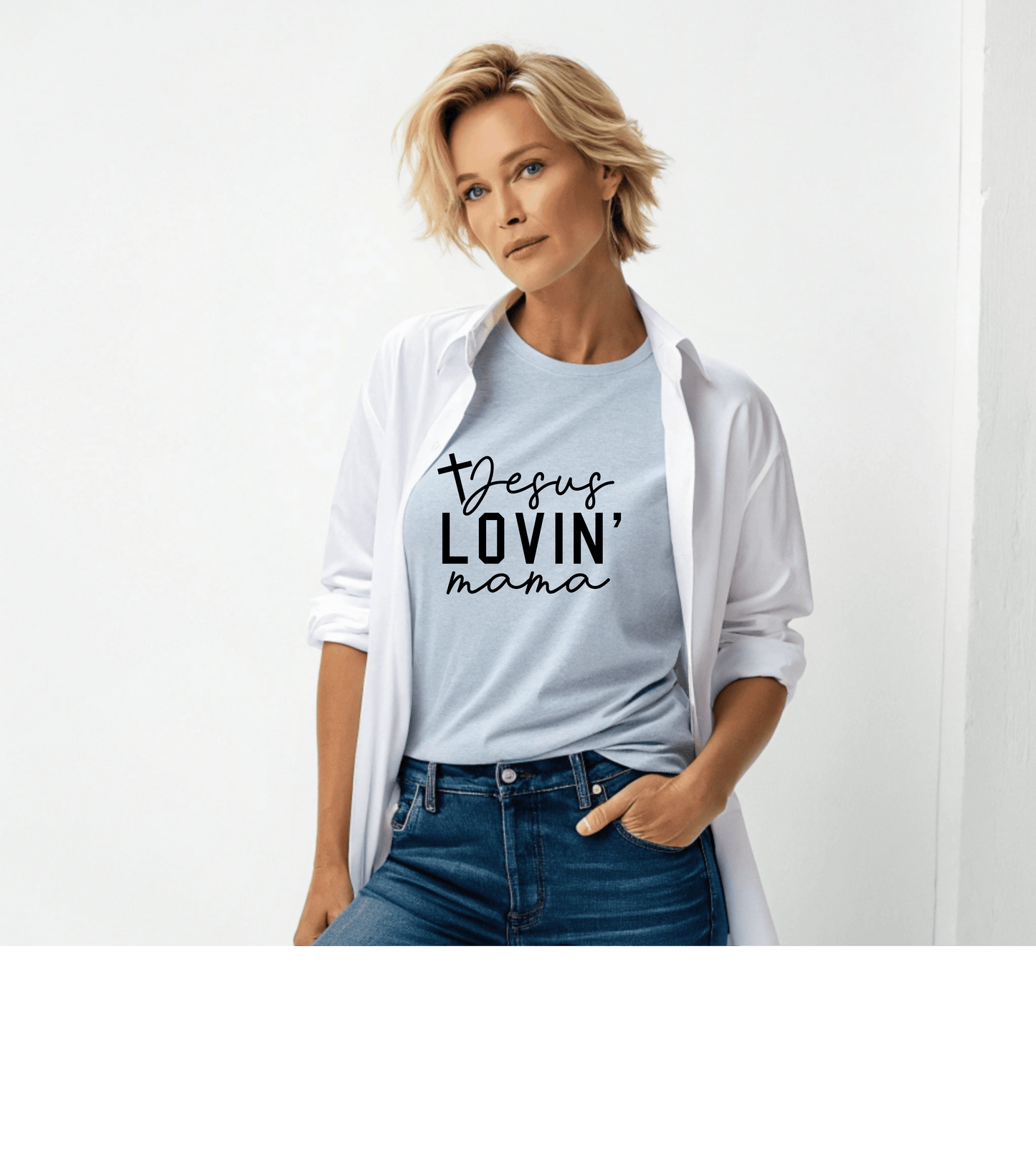 Jesus Lovin' Mama V-Neck Tee