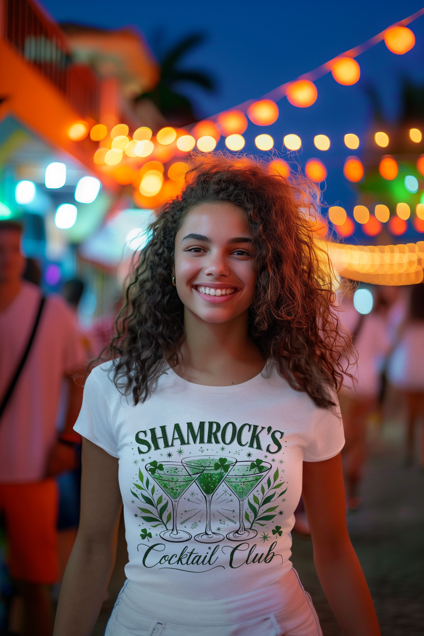 Shamrock's Cocktail Club — St. Patrick's Day Green Martini Tee