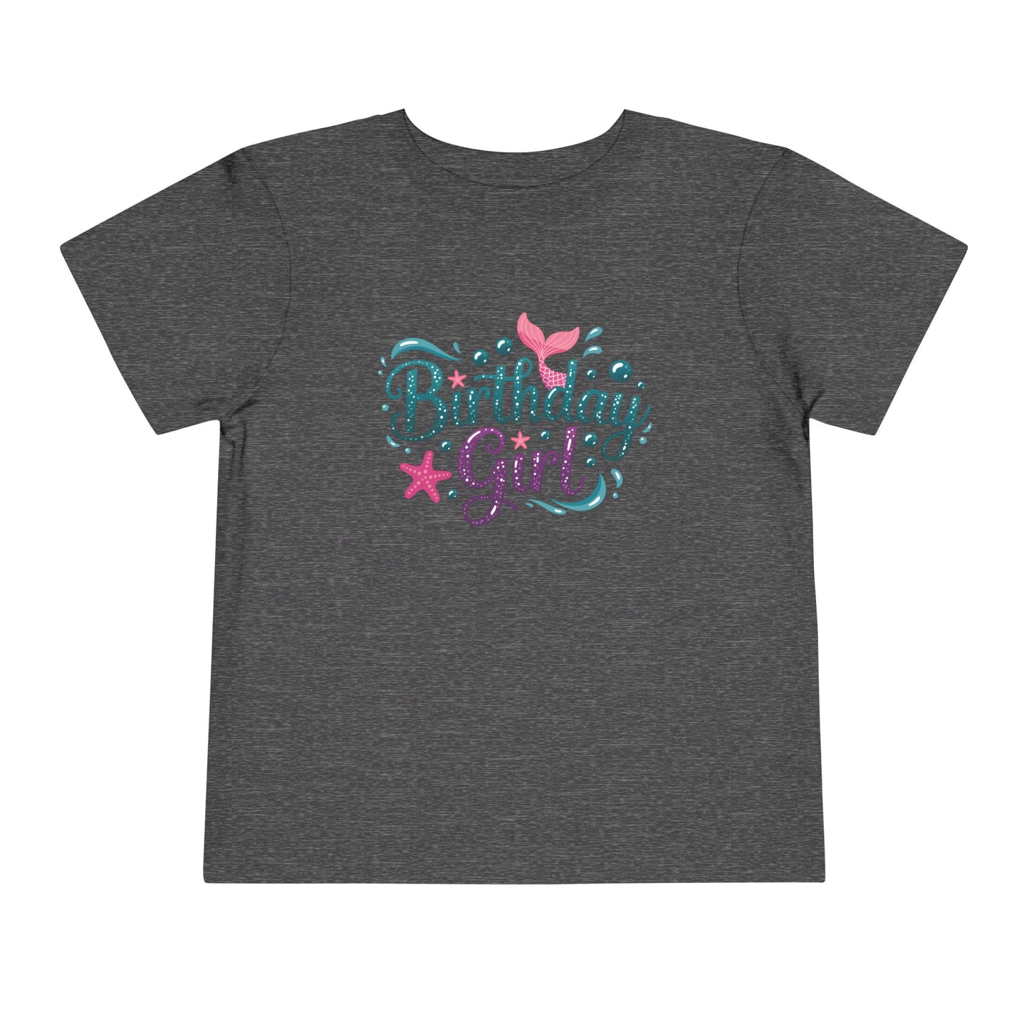Birthday Girl Toddler Tee - Cute Pink & Teal Celebration Shirt