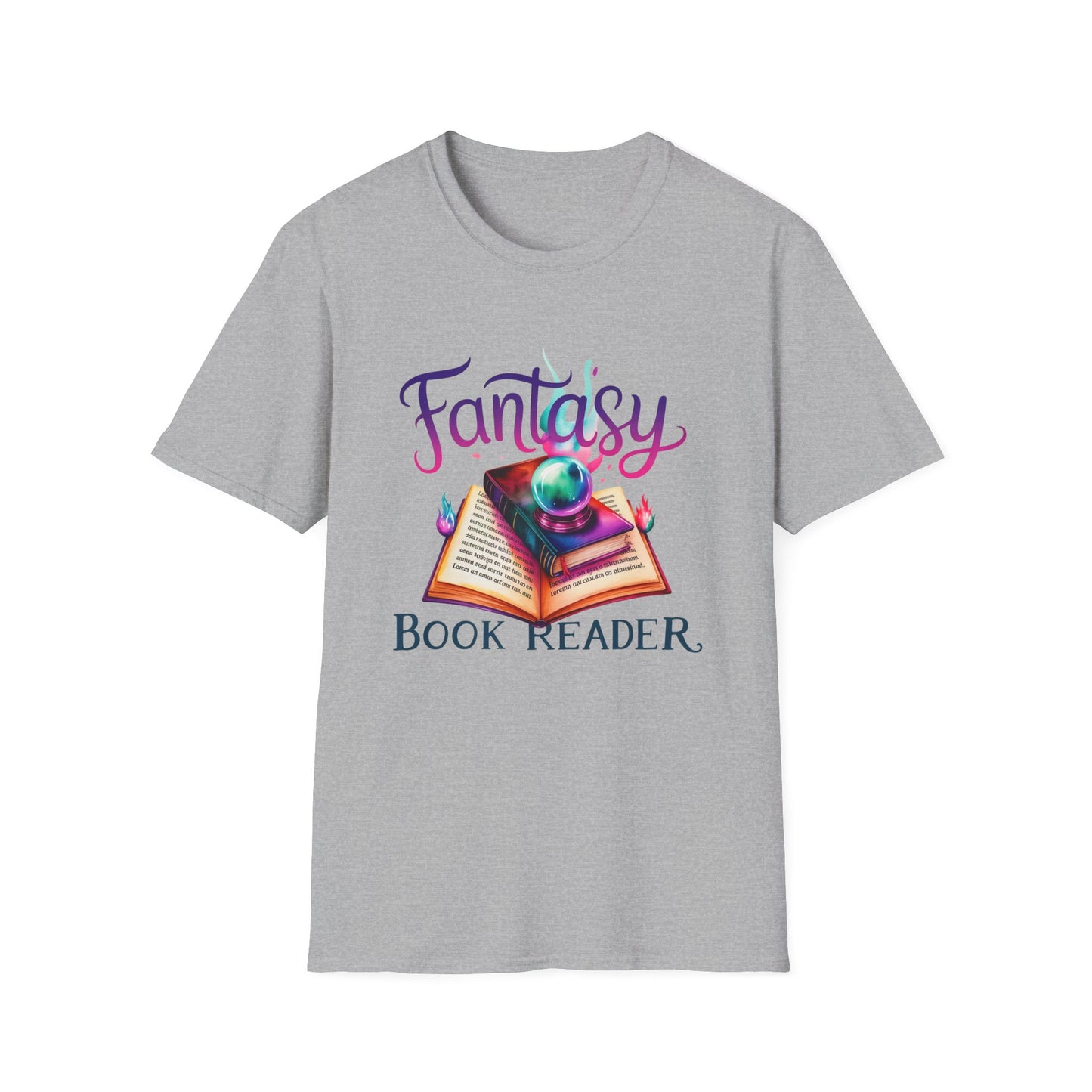 Fantasy Book Reader T‑Shirt — Magical Open Book Design for Book Lovers