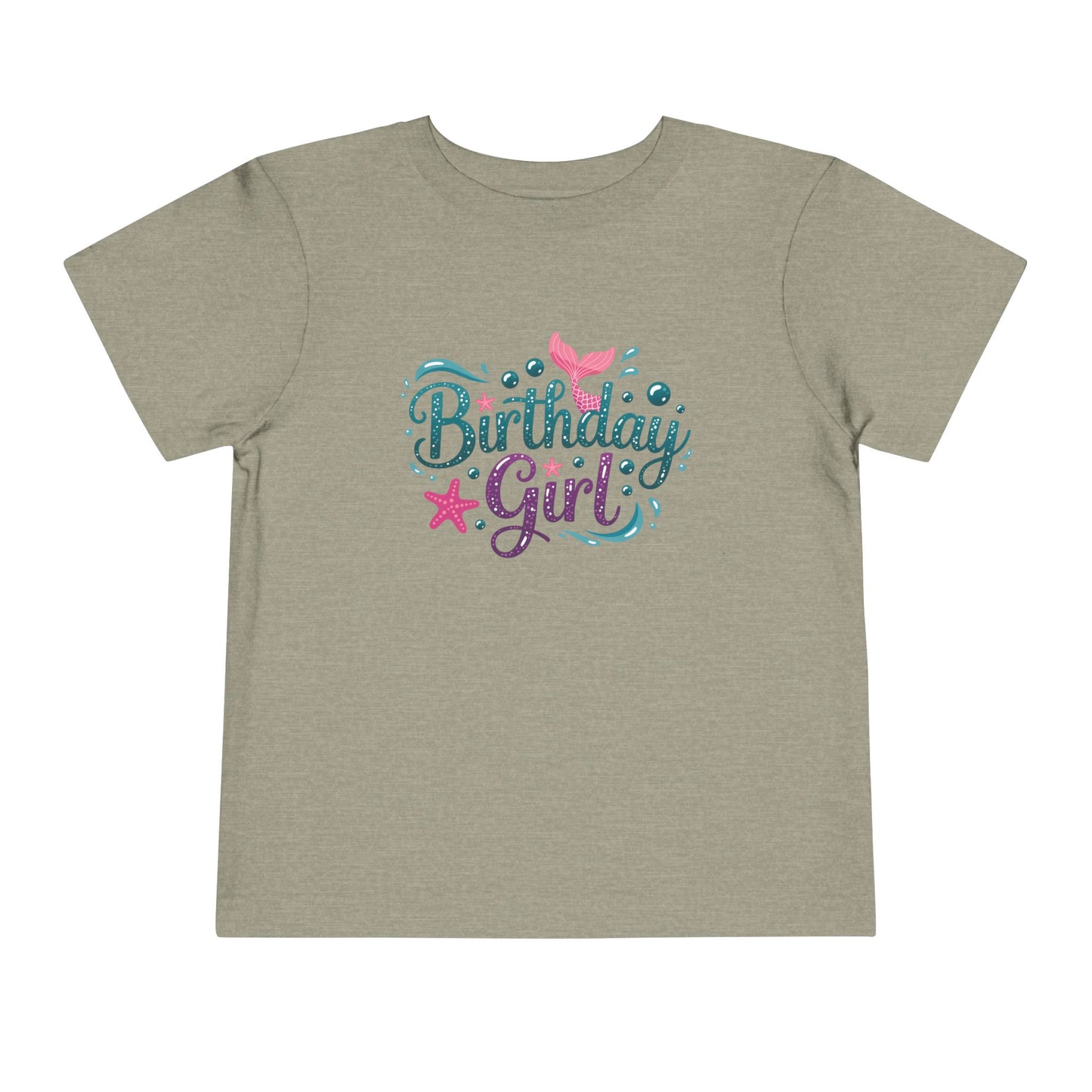 Birthday Girl Toddler Tee - Cute Pink & Teal Celebration Shirt