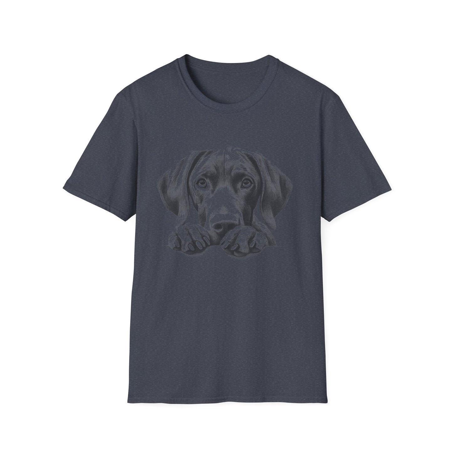 Dog Portrait T‑Shirt — Cute Paws Peeking Graphic Tee