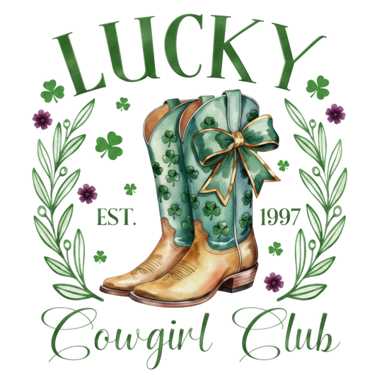 St. Patrick’s Day Western Tee with Horseshoe & Boots