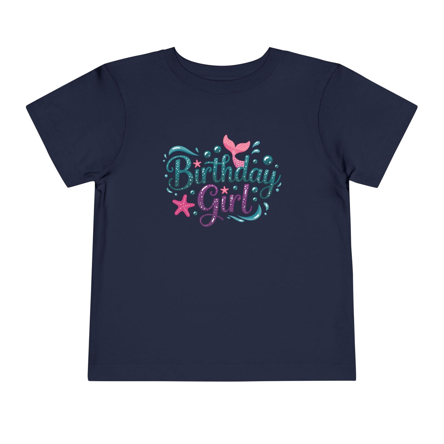 Birthday Girl Toddler Tee - Cute Pink & Teal Celebration Shirt