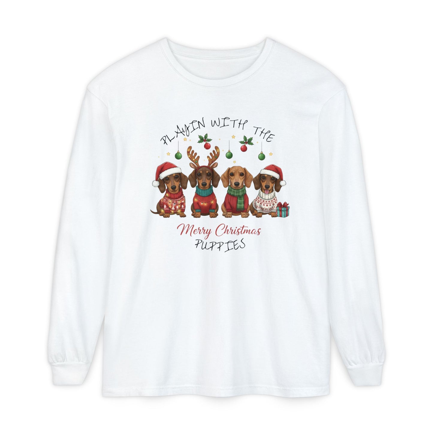 Unisex Garment-dyed Long Sleeve T-Shirt