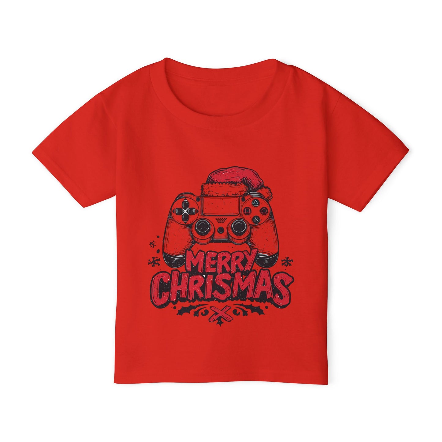 Toddler T-Shirt — Merry Christmas Gamer Controller Holiday Tee