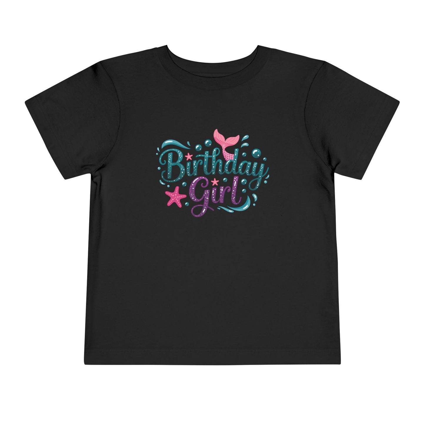 Birthday Girl Toddler Tee - Cute Pink & Teal Celebration Shirt