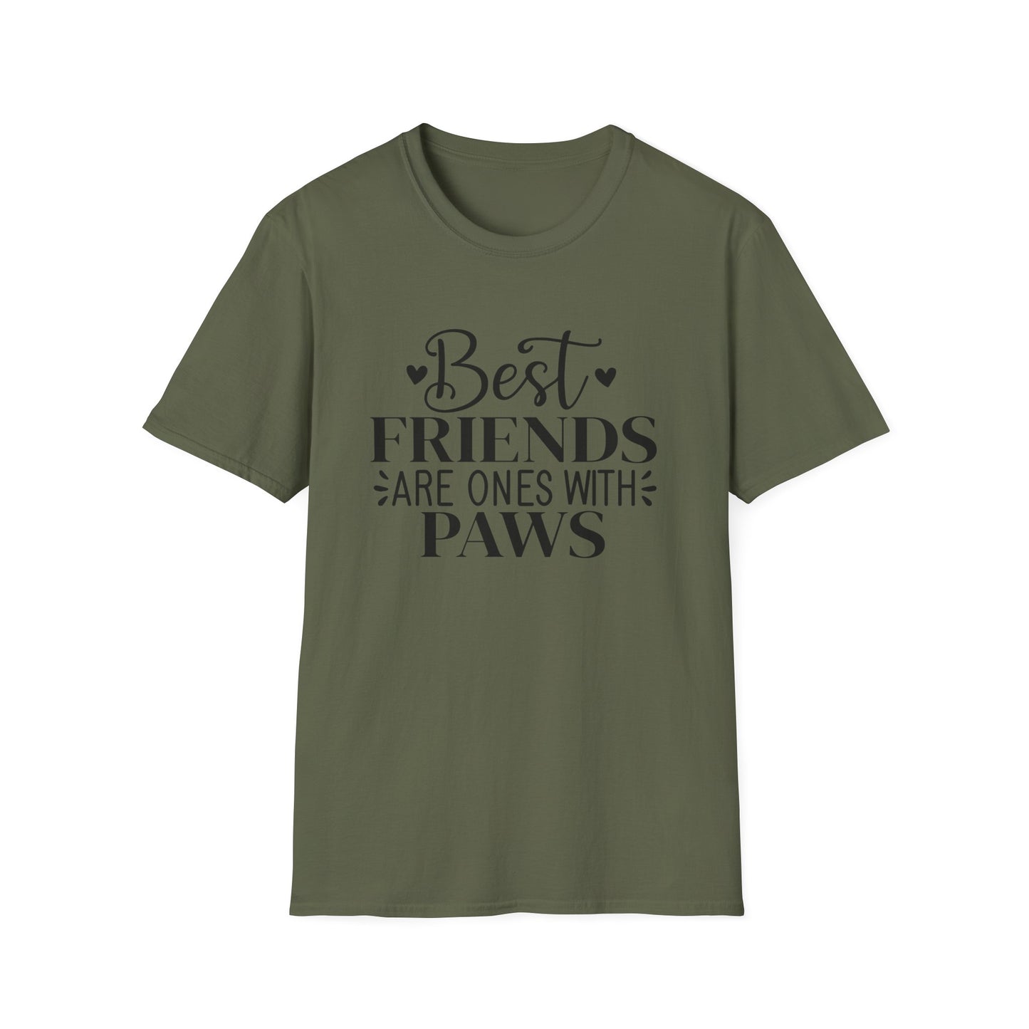Best Friends Are Ones With Paws T-Shirt - Pet Lover Tee