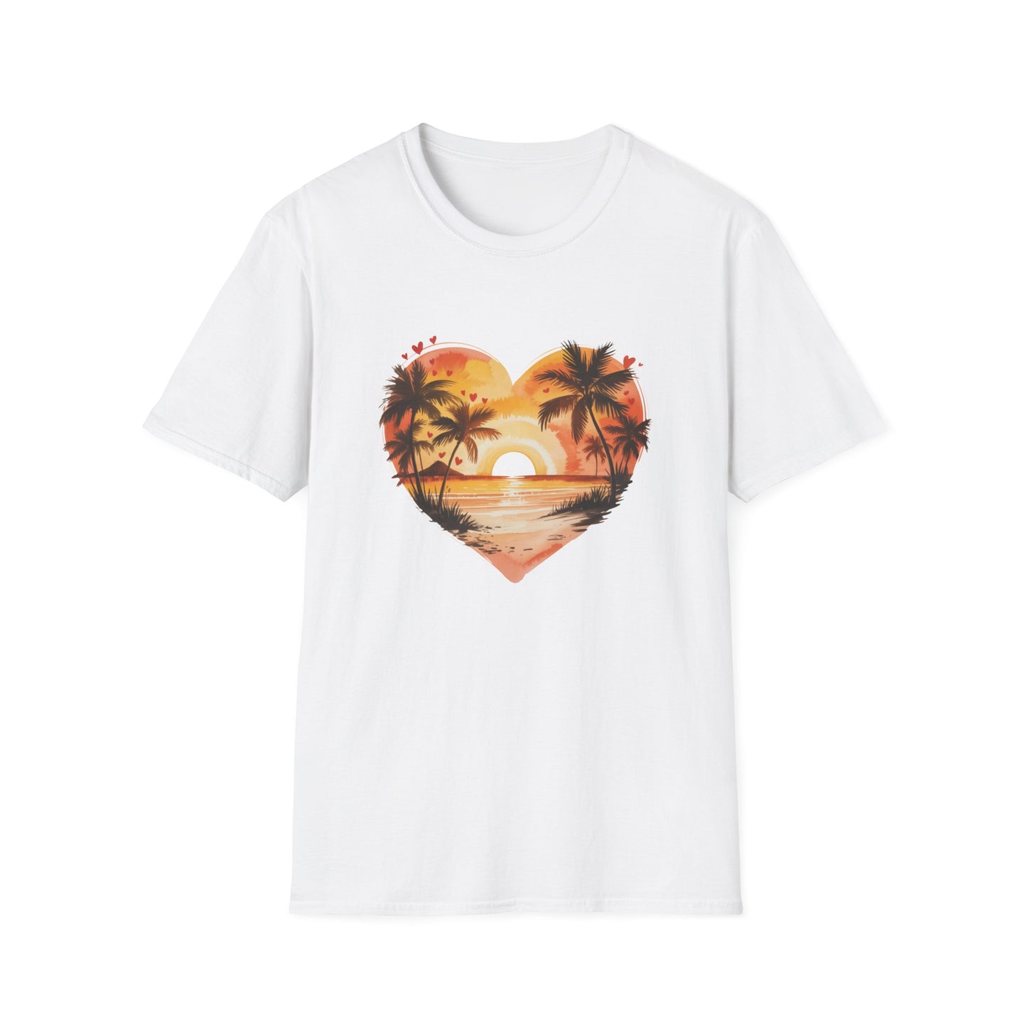 Sunset Palm Heart T-Shirt