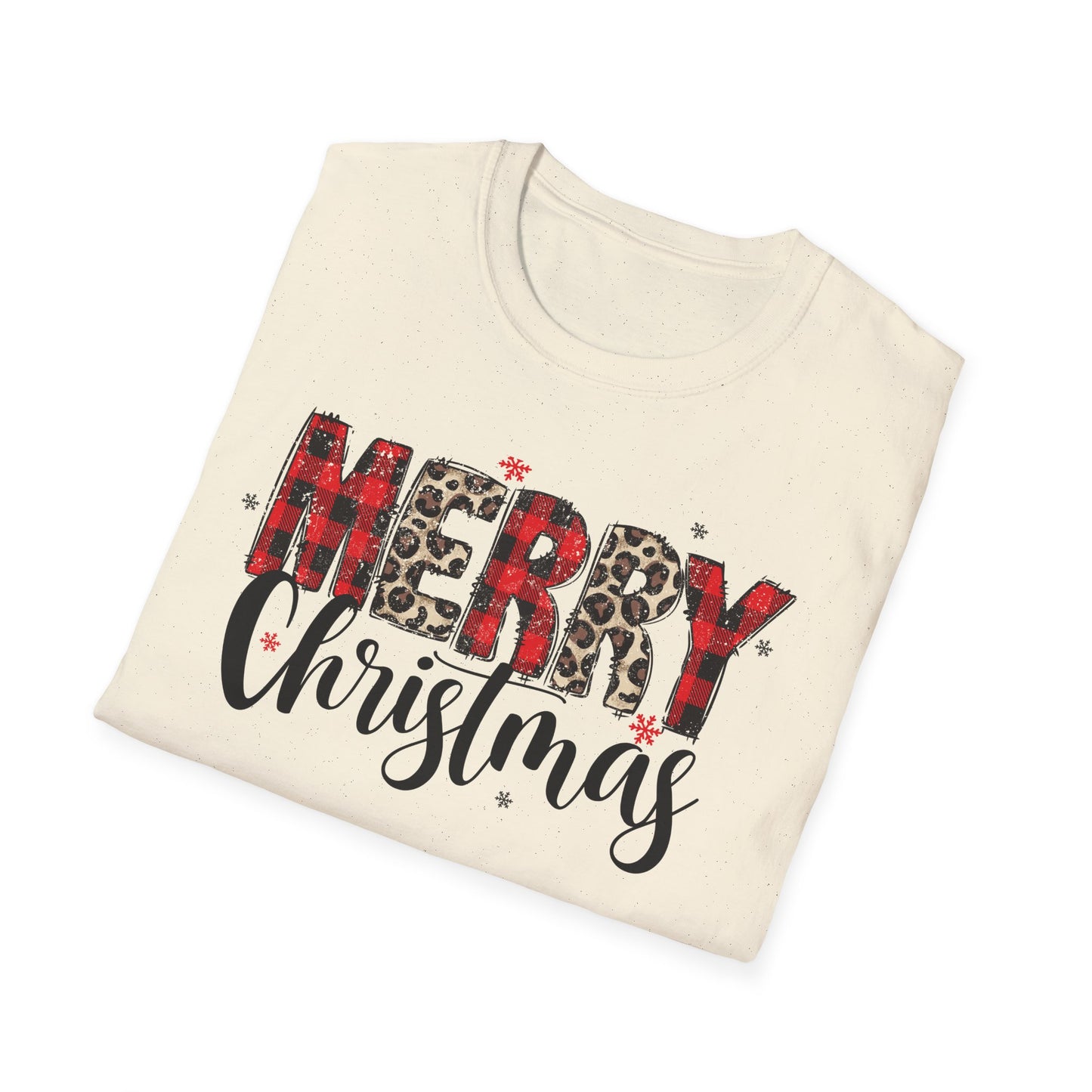 Merry Christmas plaid buffalo check shirt