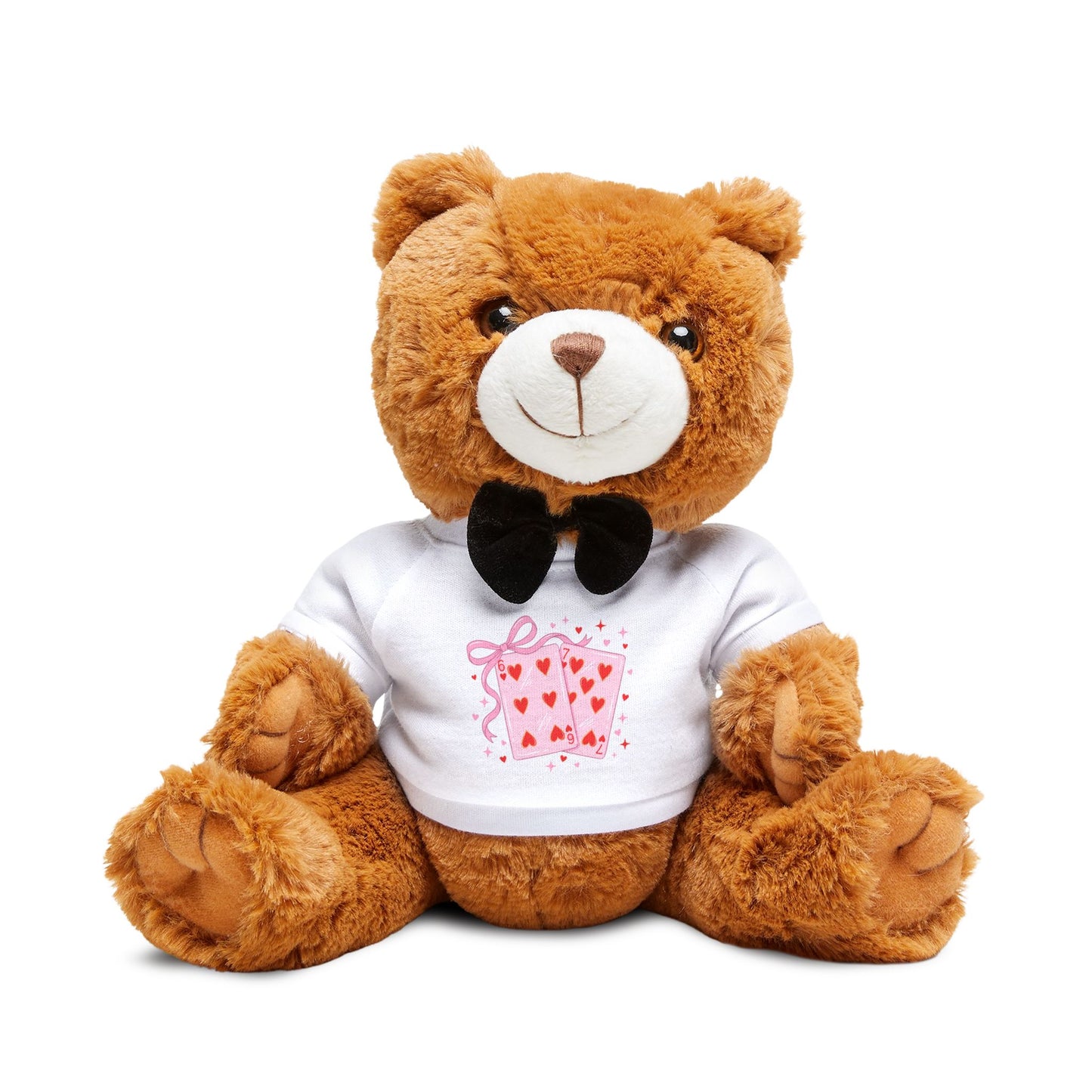 Teddy Bear with 6 7  Playing Cards T-Shirt