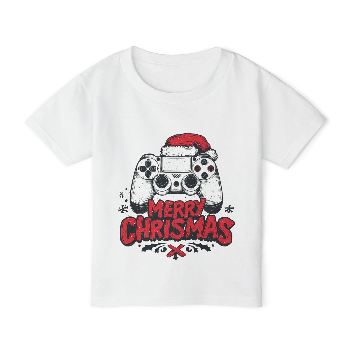 Toddler T-Shirt — Merry Christmas Gamer Controller Holiday Tee