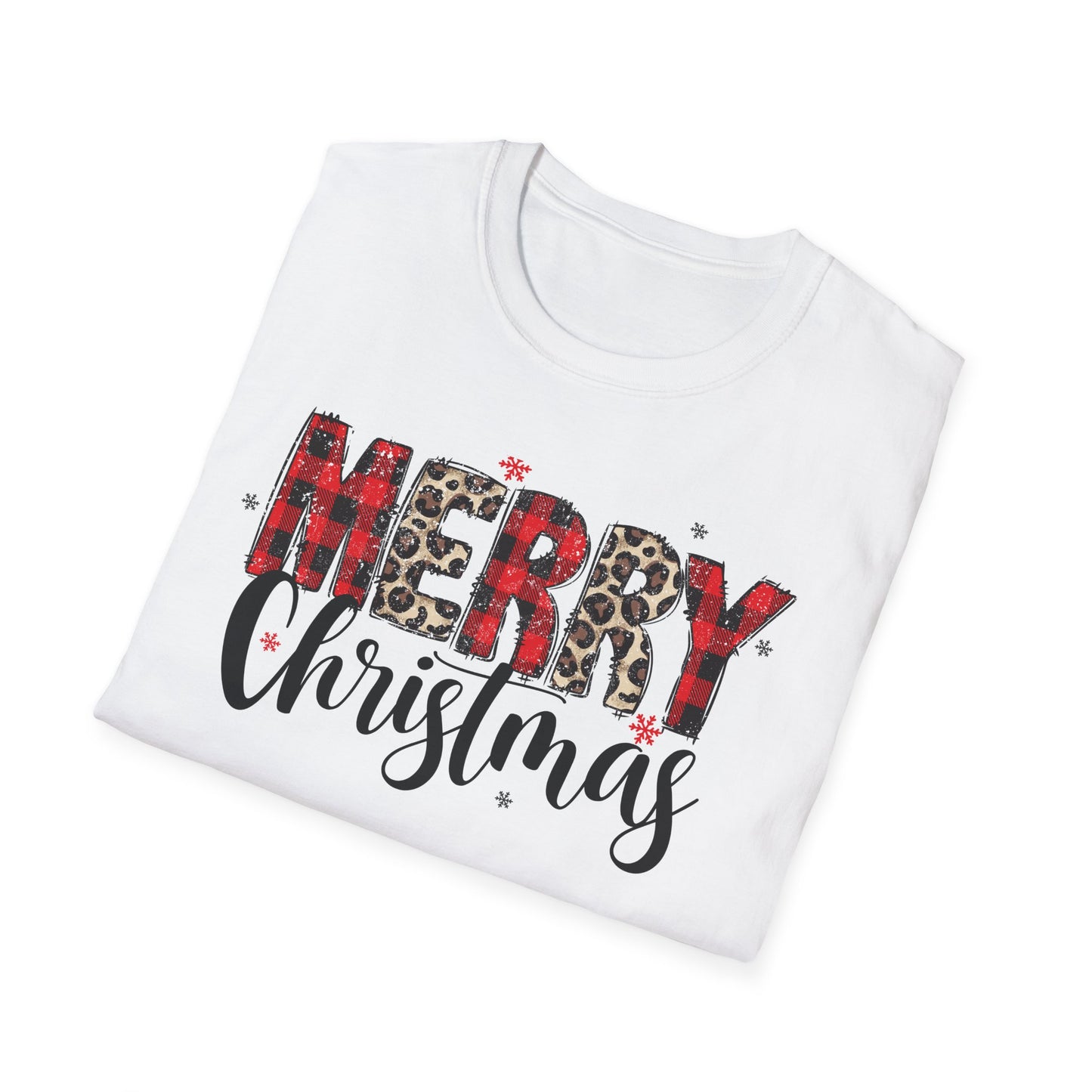 Merry Christmas plaid buffalo check shirt