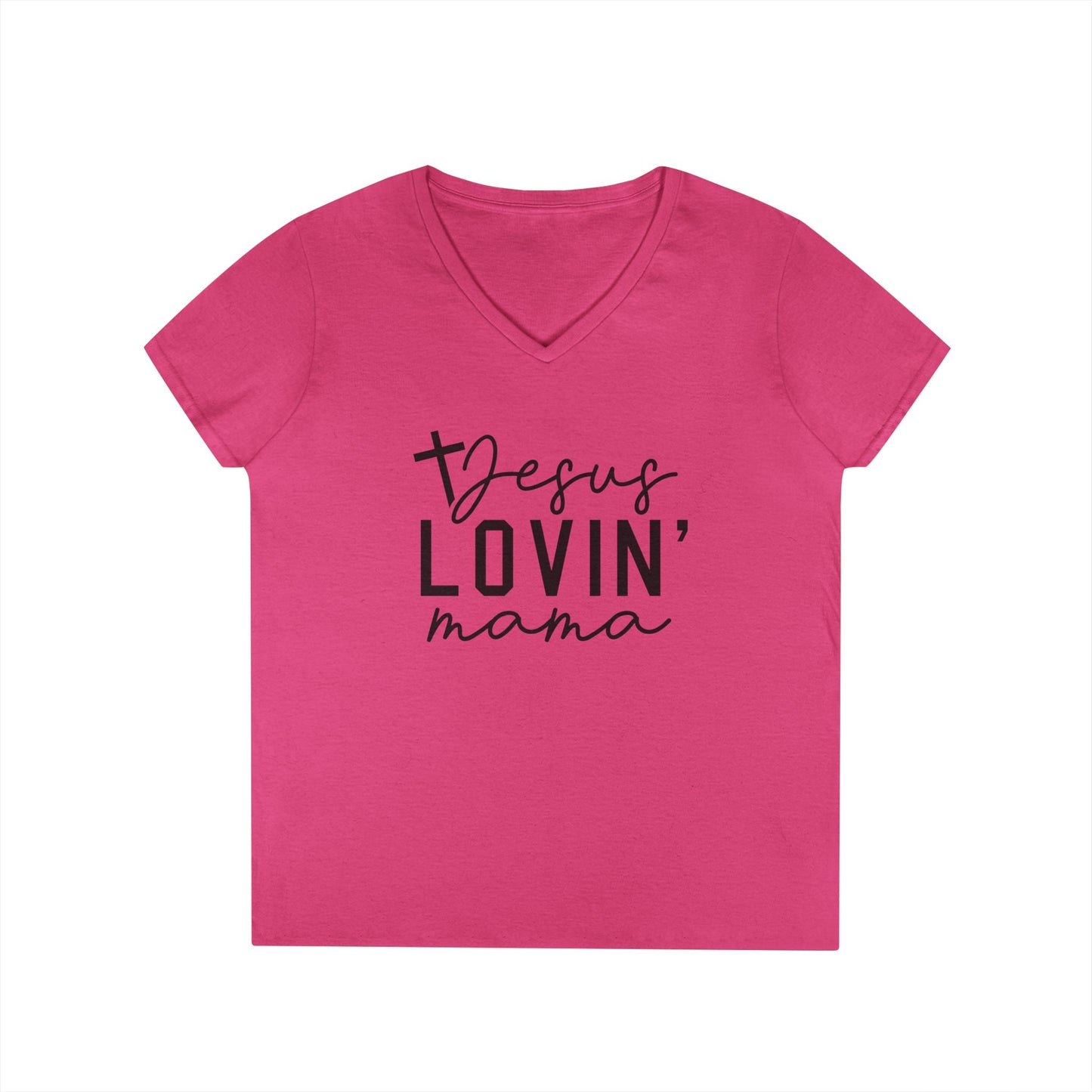 Jesus Lovin' Mama V-Neck Tee