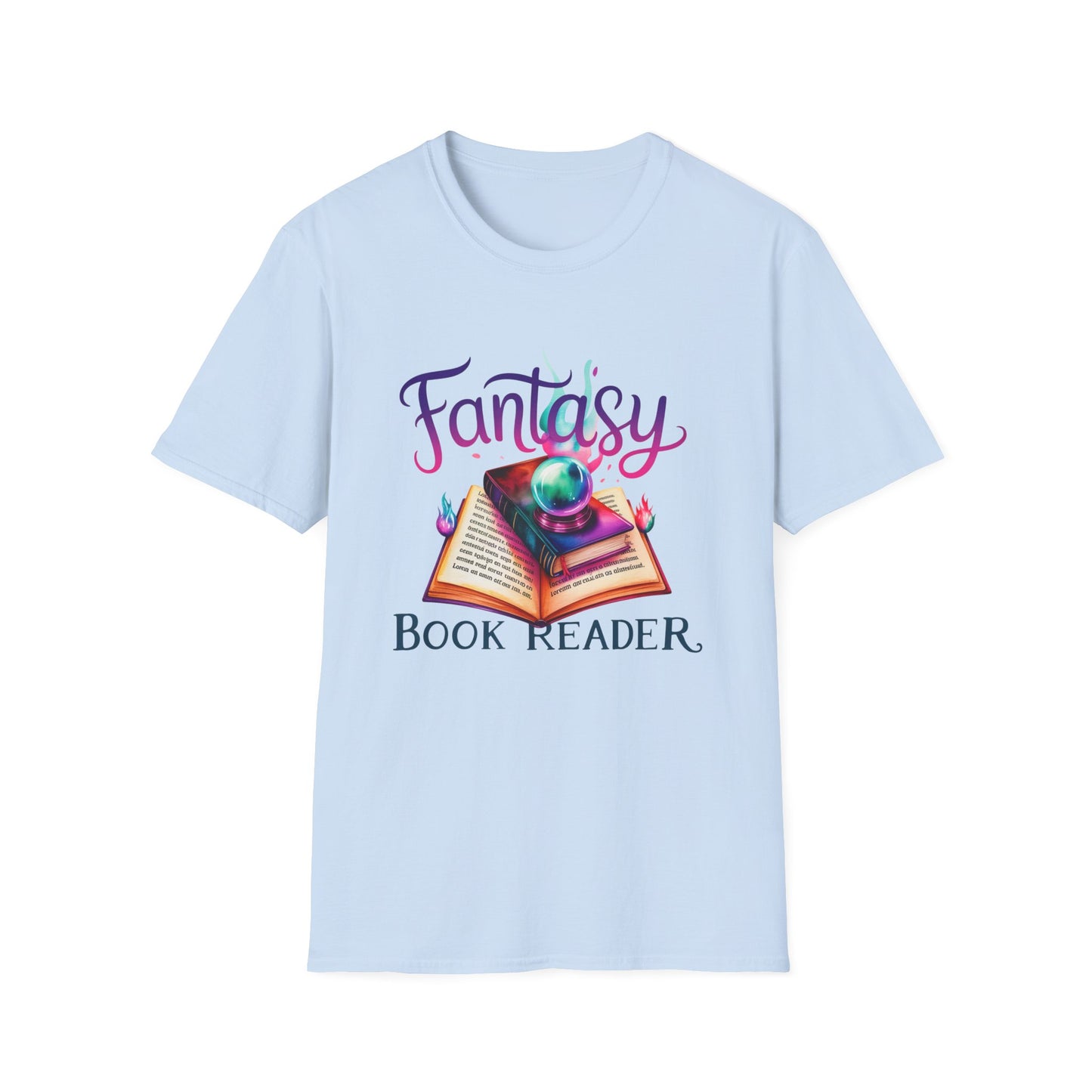 Fantasy Book Reader T‑Shirt — Magical Open Book Design for Book Lovers