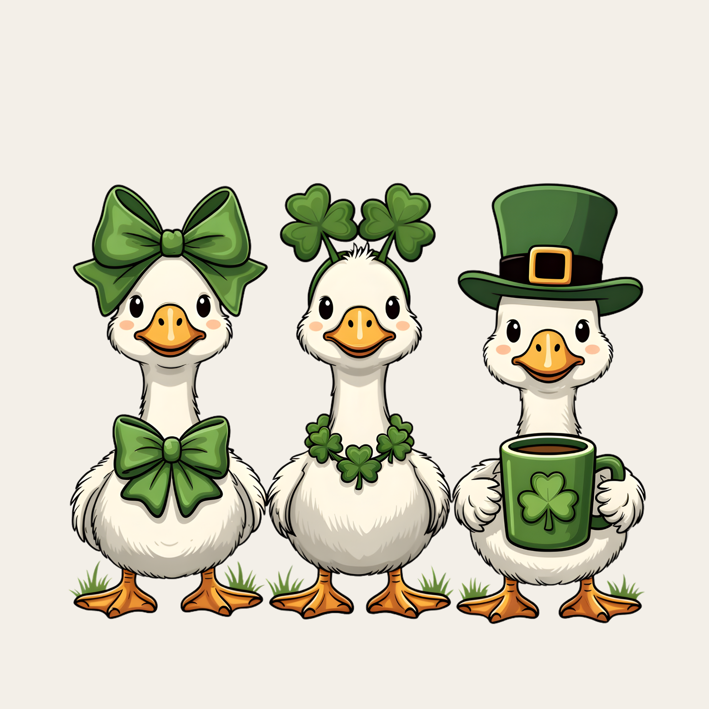 St. Patrick's Day Duck Garden Flag