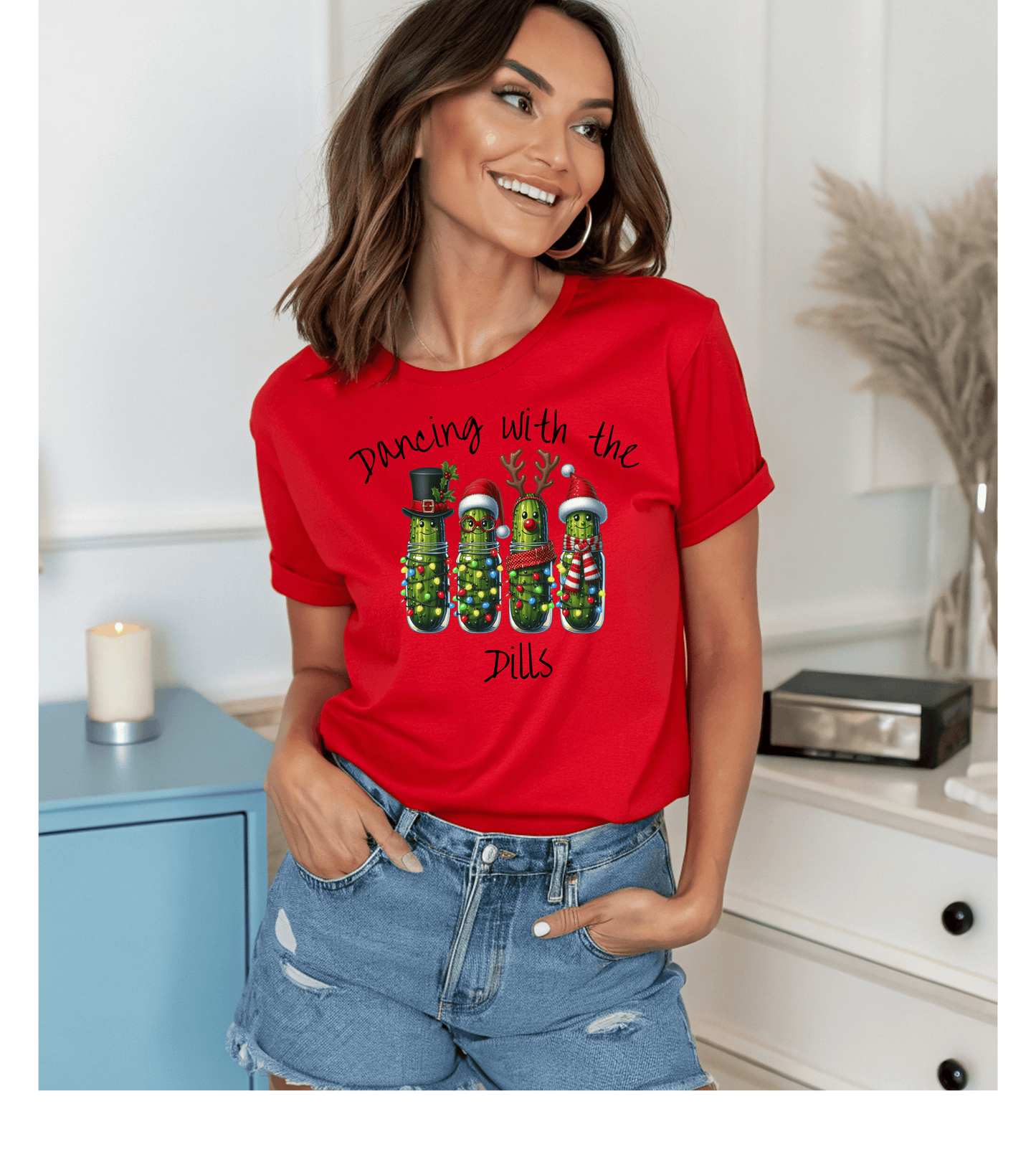 Christmas Pickle Family T-Shirt | Festive Pickle Ornaments Tee
