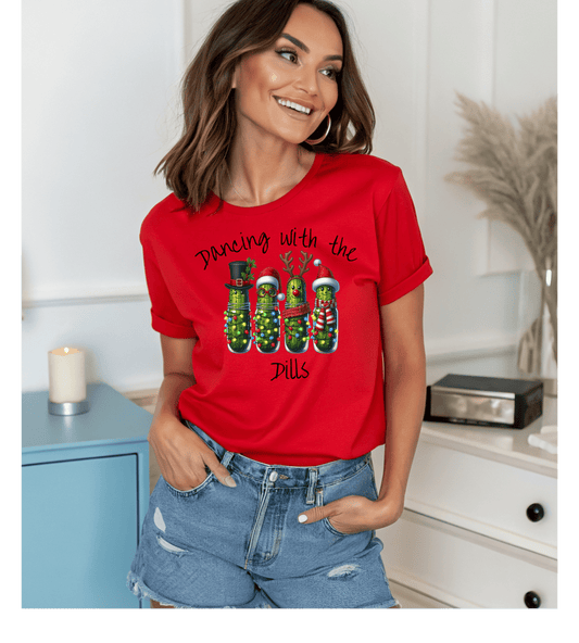 Christmas Pickle Family T-Shirt | Festive Pickle Ornaments Tee